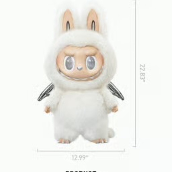 POP MART Labubu Angel in the Clouds Zimomo Limited Edition Figure 23” NWT! - Picture 7 of 7